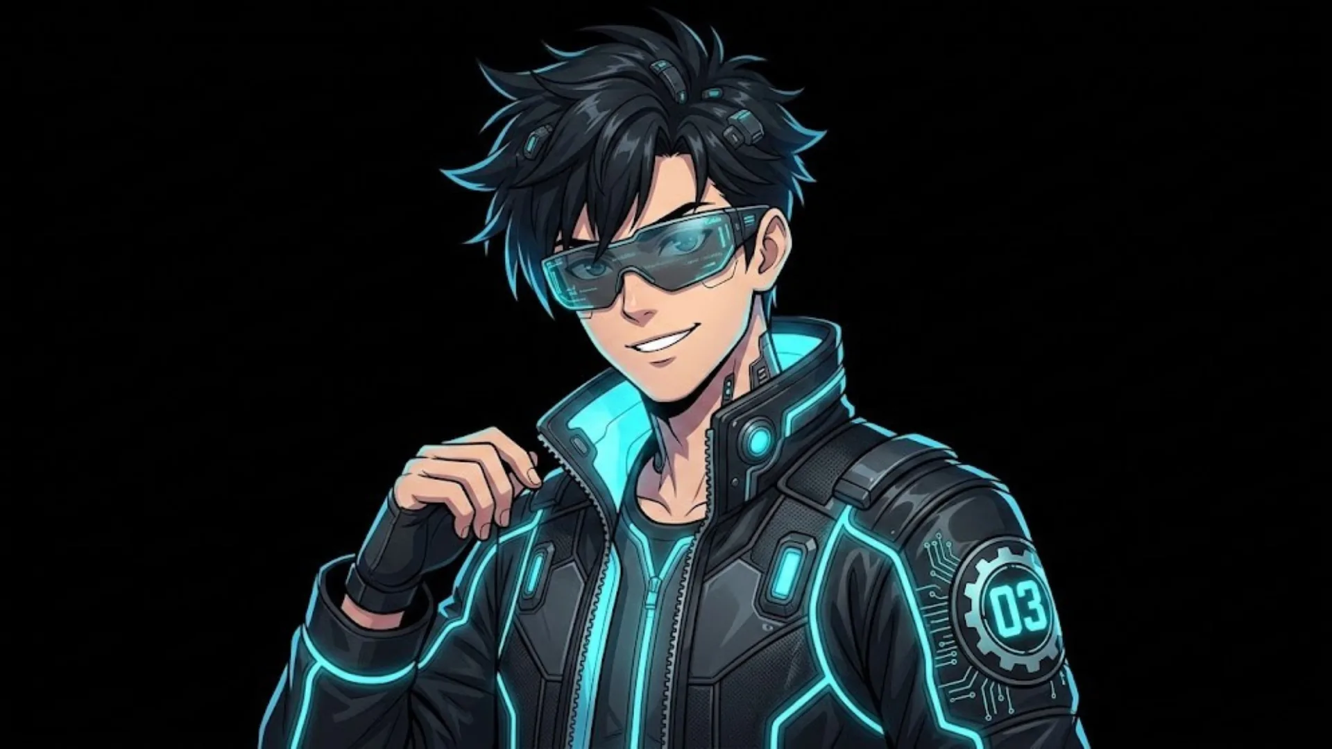 Prompt 16 neon-lit cyberpunk rebel avatar style portrait